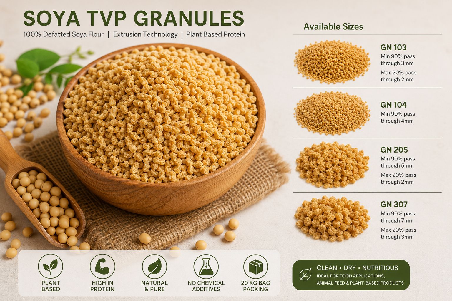 Sasyora Soya TVP Granules
